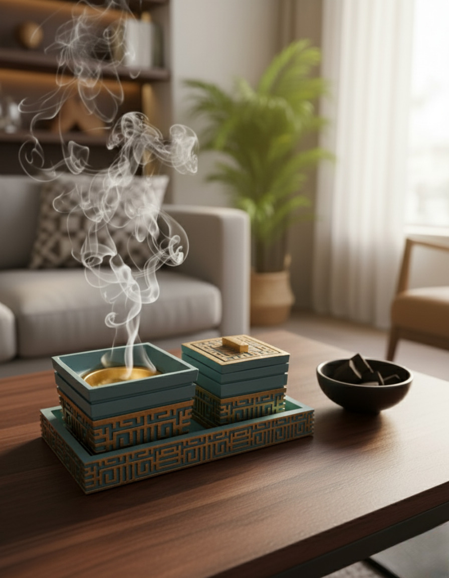 3-piece incense burner
