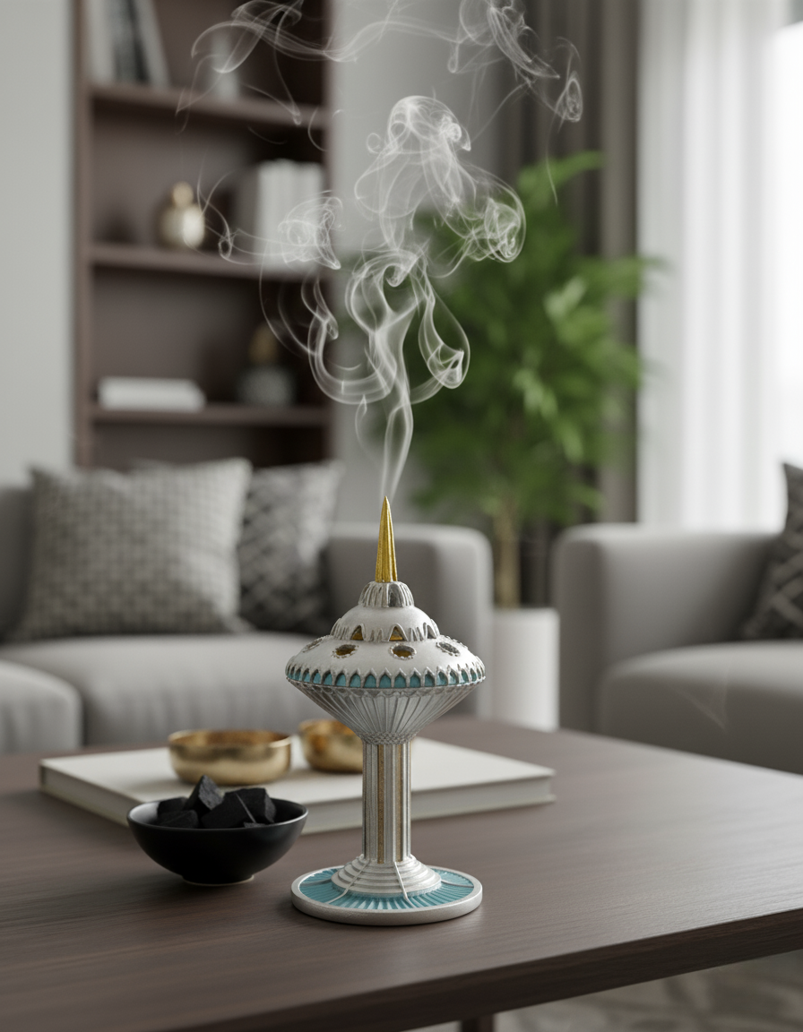 مبخرة طينية عتيقة كلاسيكية