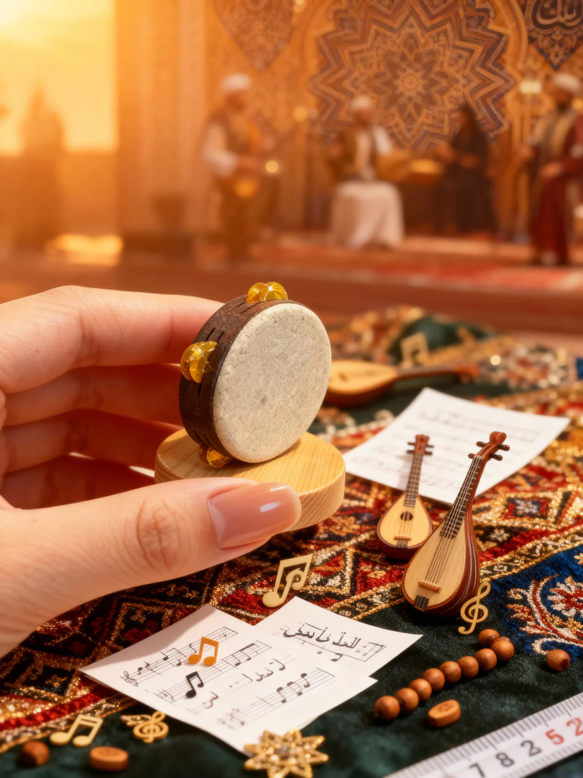 Handmade Wooden Musical Instruments Figurines — Heritage Collection