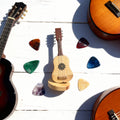 Handmade Wooden Guitar Figurine