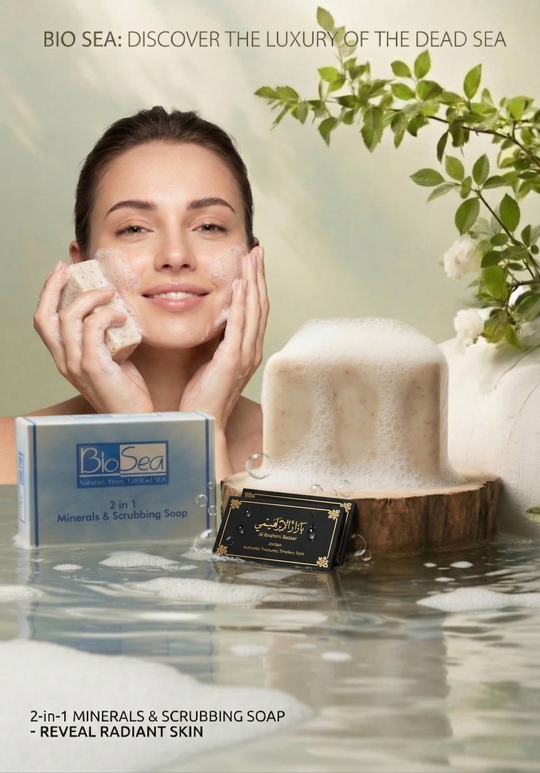 Jabón mineral y exfoliante 2 en 1 Bio Sea