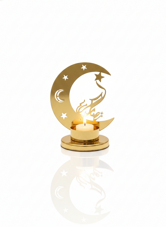 Mini Gold Crescent Candle Holder