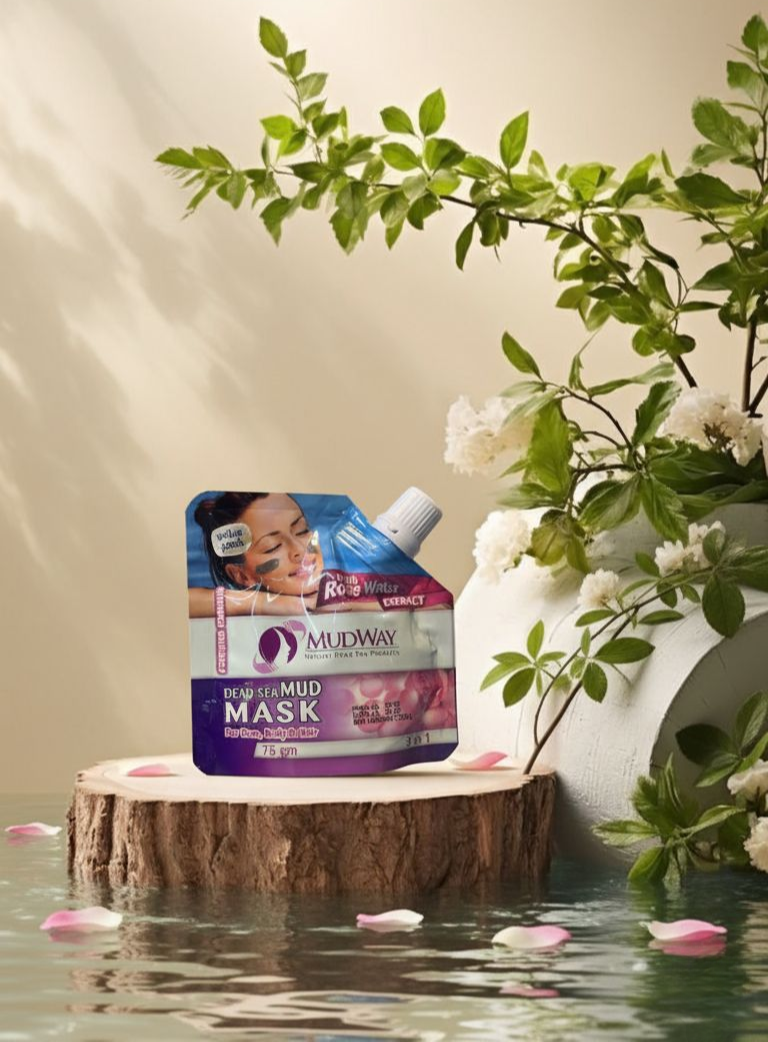 قناع الطين 3 في 1 مع خلاصة ماء الورد من ماد واي 75 جرام