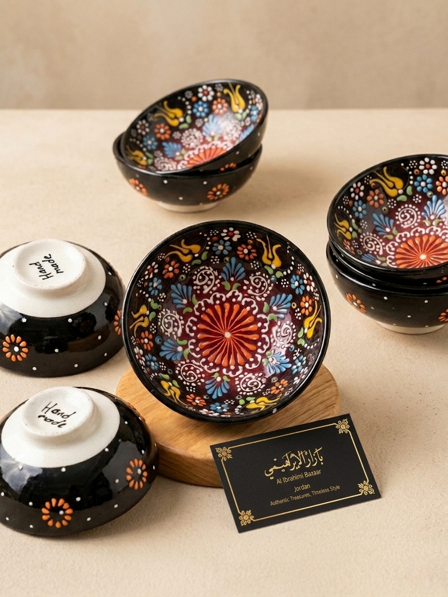 Handmade Decorated Turkish Ceramic Bowl