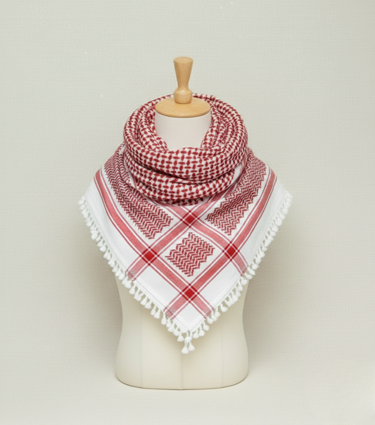 شماغ أردني – بشراشيب / بدون شراشيب