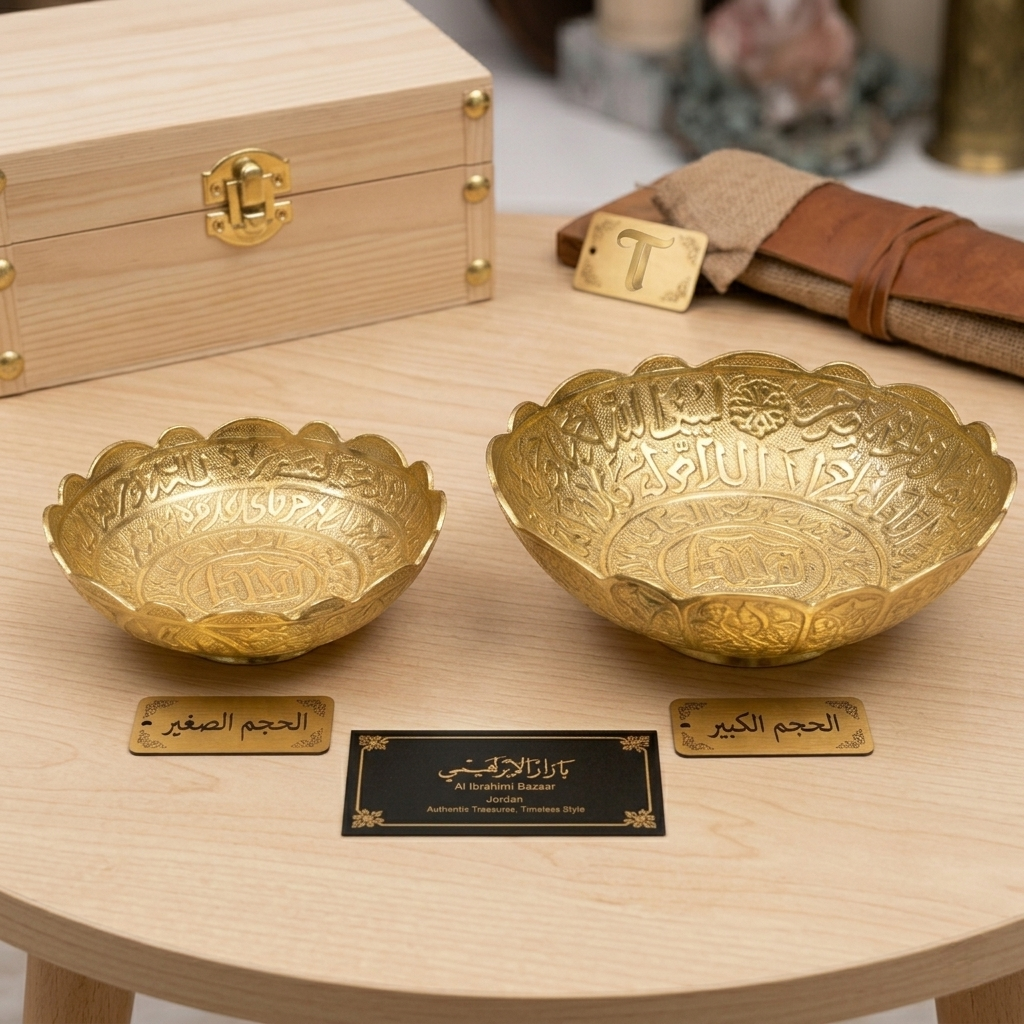طاسة الرعبة | Traditional Brass Heritage Bowl – Made in Turkey