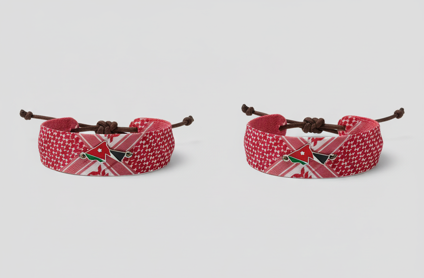 Jordan Fabric Bracelets – Unisex Wristbands with Jordan Flag Design