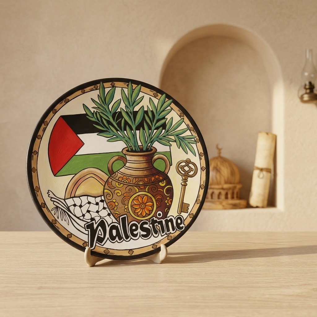 Tambor Daf con diseños tradicionales