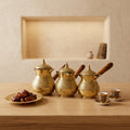 Handcrafted Premium Thick Copper Coffee Pot — Traditional Eastern Style Dallah