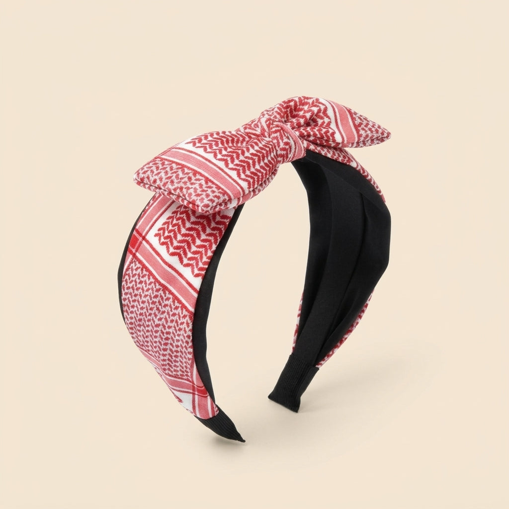 Handmade Embroidered Cotton Hair Headband — Lightweight Heritage Pattern Crown Accessory