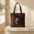 Handmade Embroidered Velvet Shoulder Bag — Traditional Calligraphy & Heritage Map Tote