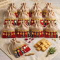Handmade Heritage Drawstring Gift Bags — Set of 12 Party Favors