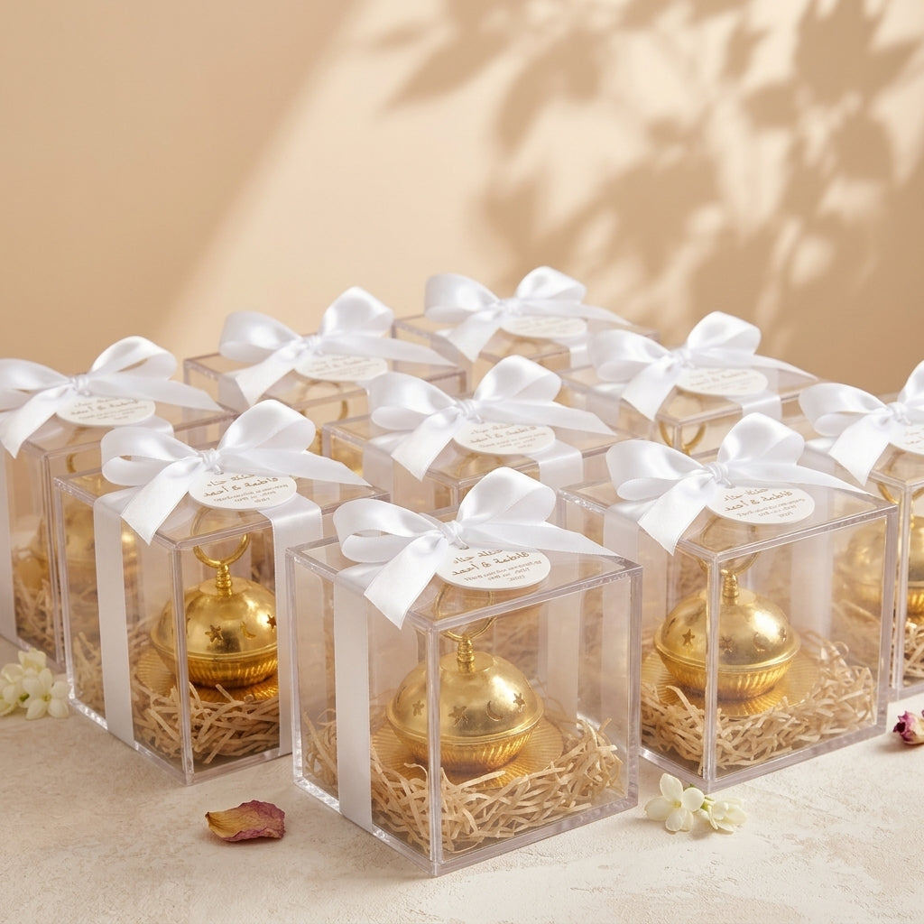 Handmade Heritage Party Favor Display Set — Pack of 12 Premium Guest Gifts