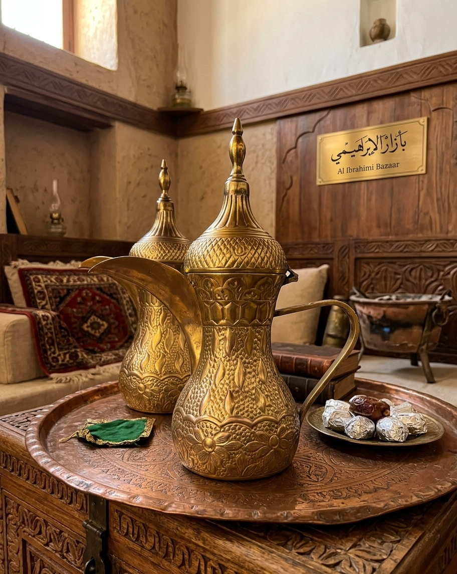 Arabic Brass Dallah | Handcrafted Traditional Coffee Po