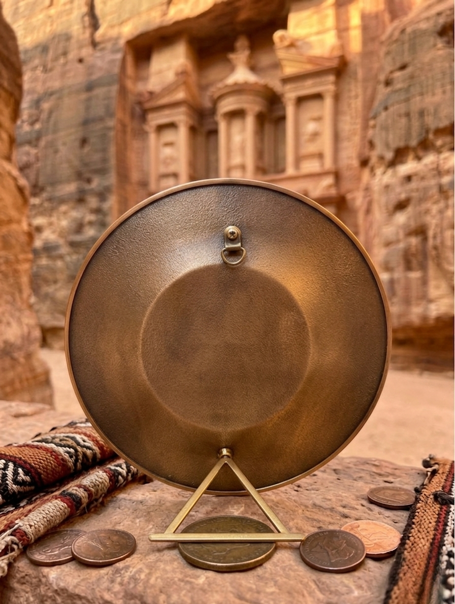 Jordan Landmarks Enamel Souvenir Plate | 20cm | With Display Stand