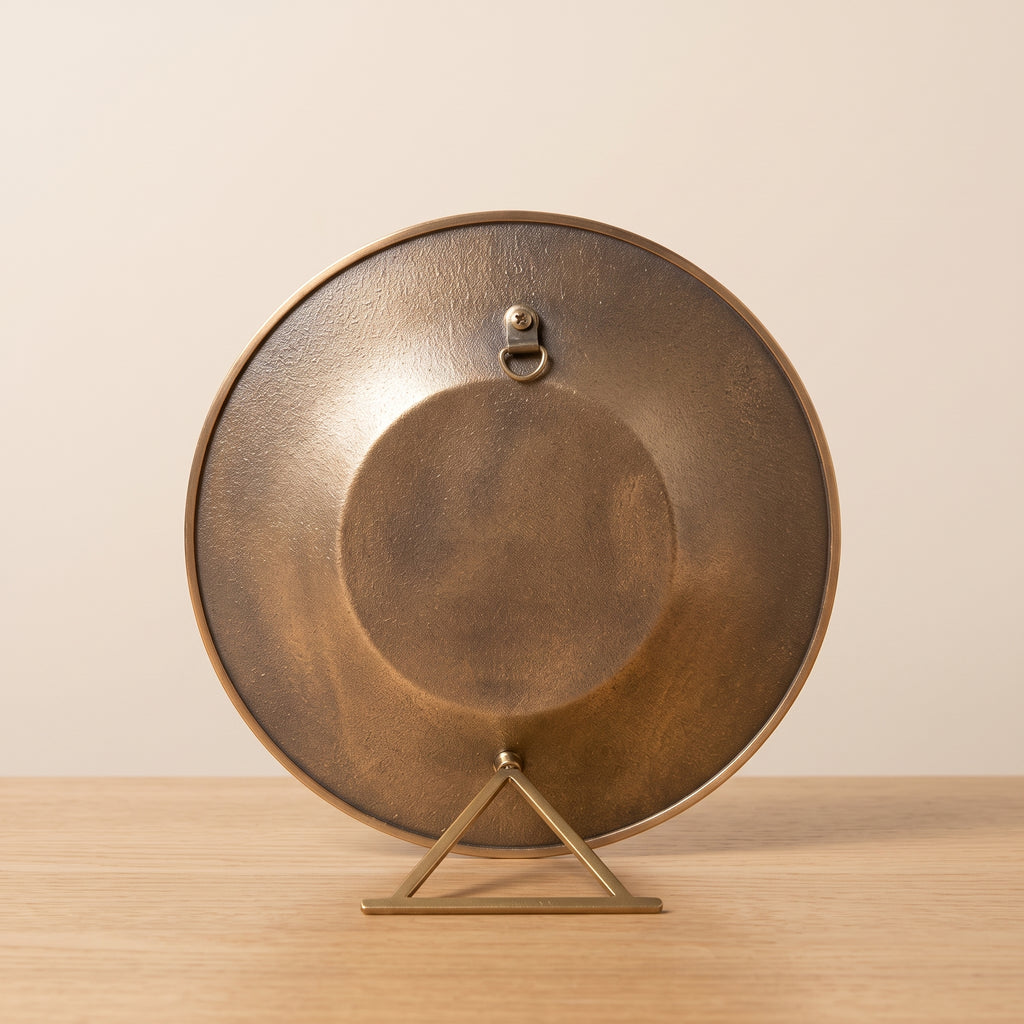 Jordan Landmarks Enamel Souvenir Plate (20cm) — Luxury Heritage Tabletop & Wall Decor With Stand