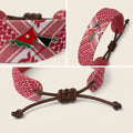 Jordan National Pride Woven Fabric Bracelet — Adjustable Unisex Cultural Wristband