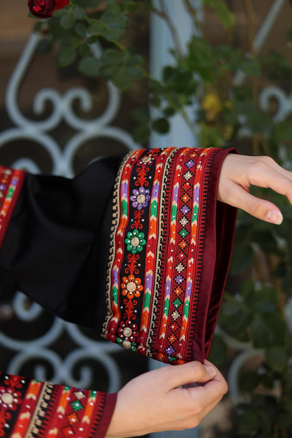 Traditional Palestinian Embroidered Bridal Dress — Heritage Henna & Wedding Thobe Set