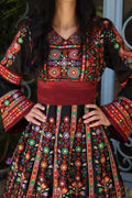 Traditional Palestinian Embroidered Bridal Dress — Heritage Henna & Wedding Thobe Set