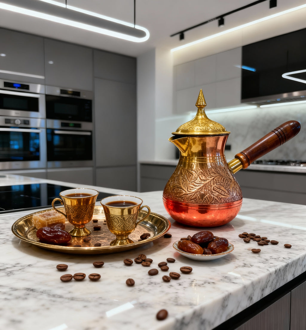 إبريق قهوة عربي/هندي تقليدي – مصنوع يدويًا بجودة عالية