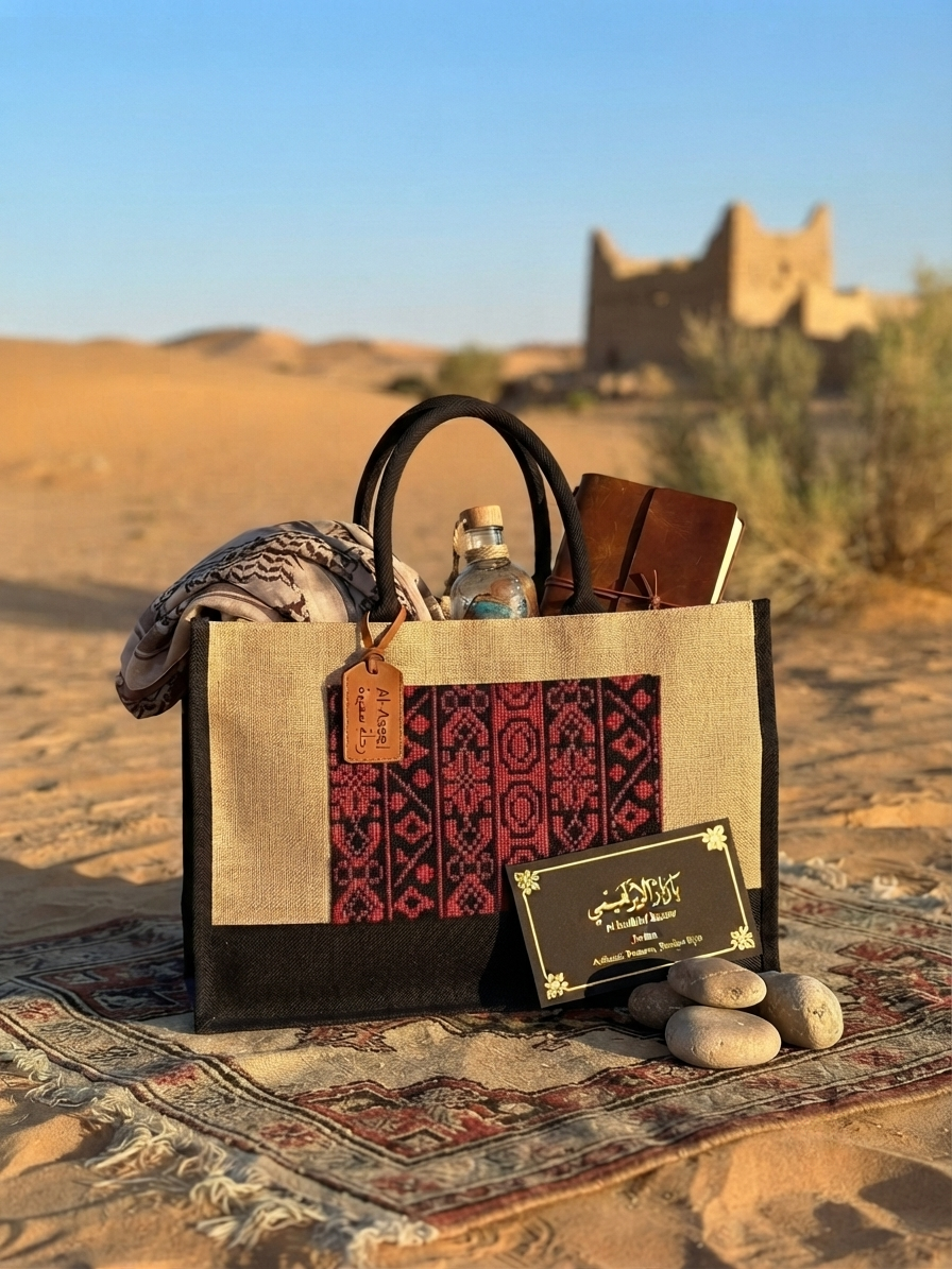 Embroidered Lightweight Tote Bag