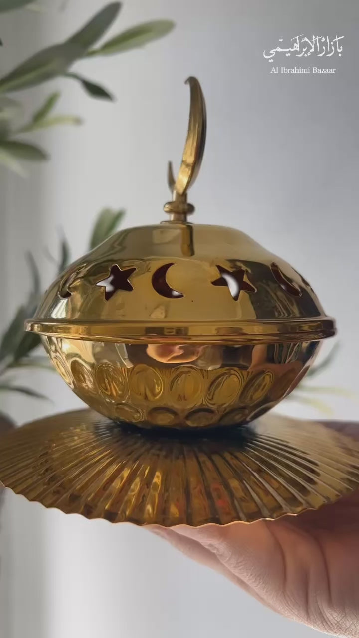 Mini Round Copper Incense Burner